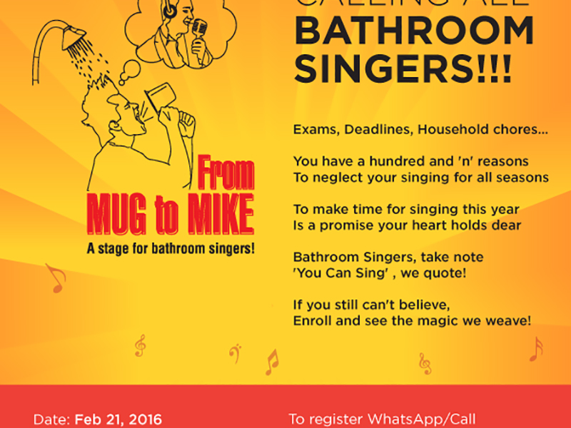 Bathroom Singers Workshop